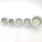 Porcelain Floral Stem Holders | Nesting Flower Frog Set (5 Pieces)