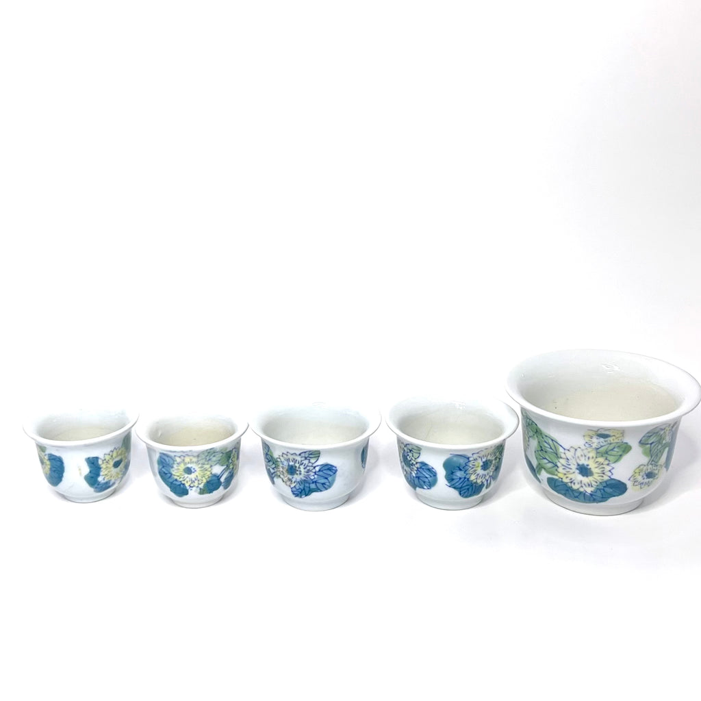 Porcelain Floral Stem Holders | Nesting Flower Frog Set (5 Pieces)