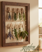 Herb Drying Rack | Hanging Herb Drying Frame | Herb Preservation Kit | Garden Gift for Herbalists | Cottage Kitchen Decor