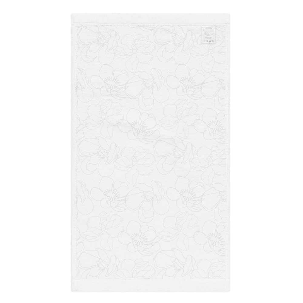 Kitchen Tea Towel – Soft Cotton-Poly Blend, Magnolias