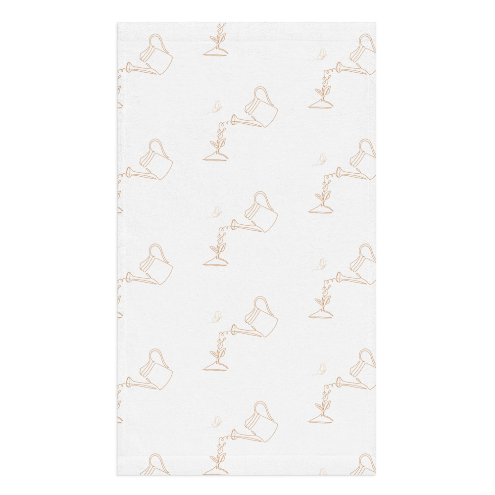 Kitchen Tea Towel – Soft Cotton-Poly Blend, Watering Can