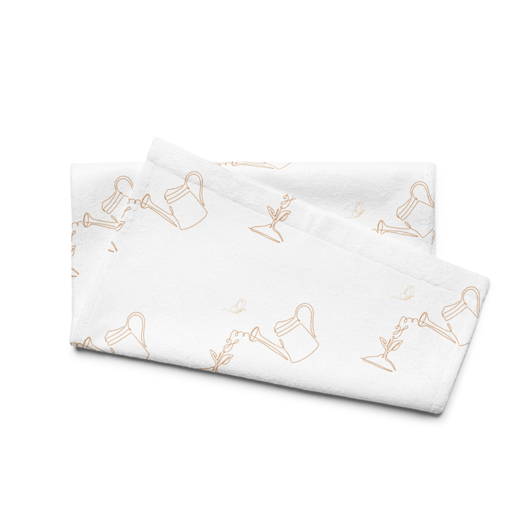 Kitchen Tea Towel – Soft Cotton-Poly Blend, Watering Can