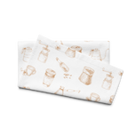 Kitchen Tea Towel – Soft Cotton-Poly Blend, Coffee