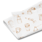 Kitchen Tea Towel – Soft Cotton-Poly Blend, Coffee