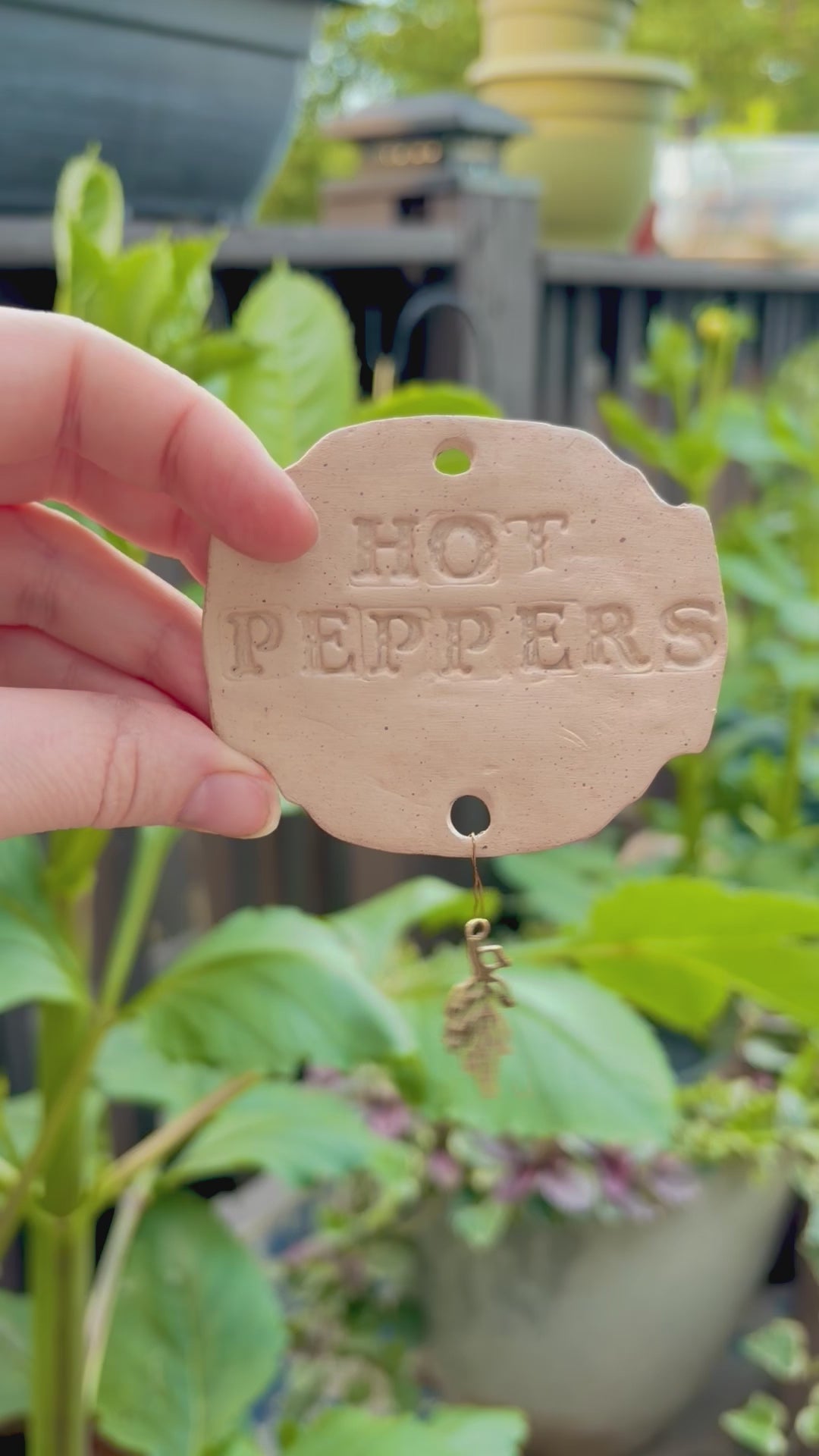 Personalized Clay Garden Markers | Handmade Herb & Vegetable Plant Labels