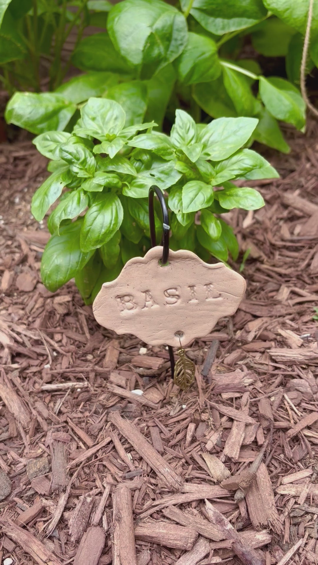 Personalized Clay Garden Markers | Handmade Herb & Vegetable Plant Labels